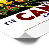 Poster Vintage voyage de Cannes France (Coin)