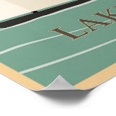 Poster Vintage voyage de Chicago (Coin)