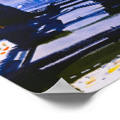 Poster Vintage voyage de Chicago (Coin)