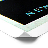 Poster Vintage voyage de Chicago Illinois (Coin)