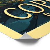 Poster Vintage voyage de Copenhague (Coin)