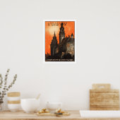 Poster Vintage voyage de Cracovie (Cuisine)