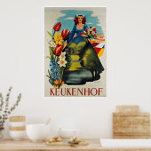Poster Vintage voyage de Keukenhof Holland (Cuisine)