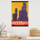 Poster Vintage voyage de l'hôtel Louxor (Cuisine)