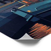 Poster Vintage voyage de Londres (Coin)