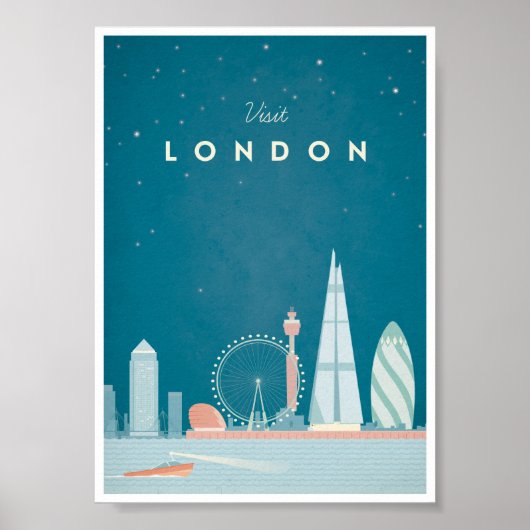 Poster Vintage voyage de Londres (Devant)