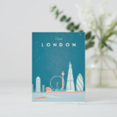 Poster Vintage voyage de Londres - Carte postale A (Debout devant)