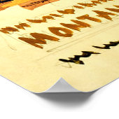 Poster Vintage voyage de Montana America (Coin)