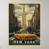 Poster Vintage voyage de New York (Devant)