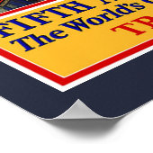 Poster Vintage voyage de New York (Coin)