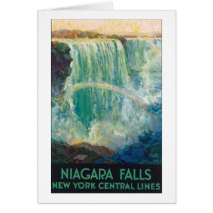 Poster Vintage voyage de Niagara Falls