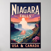 Poster Vintage voyage de Niagara Falls (Devant)