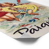 Poster Vintage voyage de Paignton Royaume-Uni (Coin)