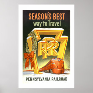 Poster Vintage voyage de Pennsylvanie