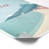 Poster Vintage voyage de Rio (Coin)