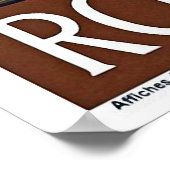 Poster "Vintage voyage de Rome" (Coin)