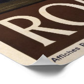 Poster Vintage voyage de Rome (Coin)