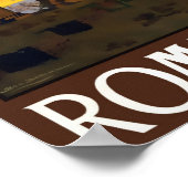 Poster Vintage voyage de Rome (Coin)