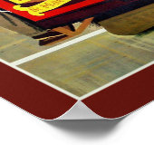 Poster Vintage voyage de San Francisco USA (Coin)