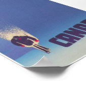 Poster Vintage voyage de Ski Canada (Coin)