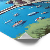 Poster Vintage voyage de Sorrento Italie (Coin)