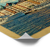 Poster Vintage voyage de Stockholm (Coin)