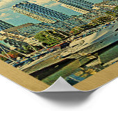 Poster Vintage voyage de Toronto (Coin)