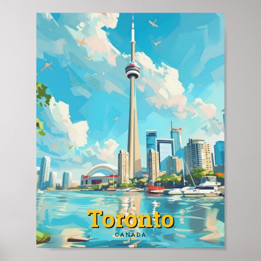 Poster Vintage voyage de Toronto Canada (Devant)