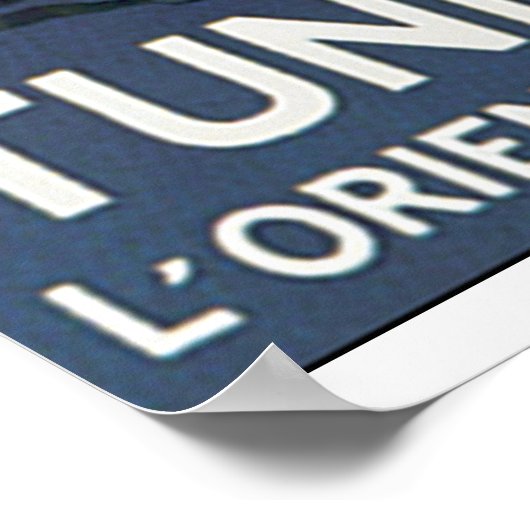 Poster Vintage voyage de Tunis (Coin)