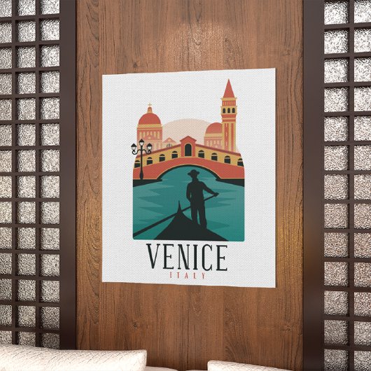 Poster Vintage voyage de Venise