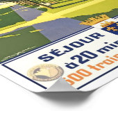 Poster Vintage voyage de Versailles France (Coin)