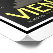 Poster Vintage voyage de Vienne (Coin)