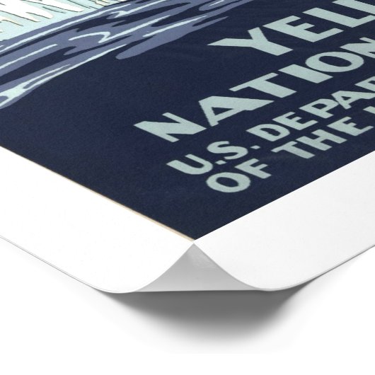 Poster Vintage voyage de Yellowstone (Coin)