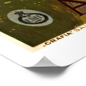 Poster Vintage voyage des Abruzzes (Coin)