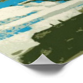 Poster Vintage voyage des Caraïbes (Coin)