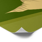 Poster Vintage voyage des falaises de Moher Irland (Coin)