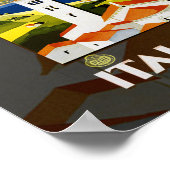 Poster Vintage voyage des lacs italiens Art (Coin)