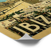 Poster Vintage voyage d'Ibiza (Coin)