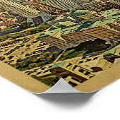 Poster Vintage voyage d'Indianapolis (Coin)