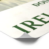 Poster Vintage voyage Donegal Irlande (Coin)