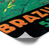 Poster Vintage voyage du Brésil (Coin)