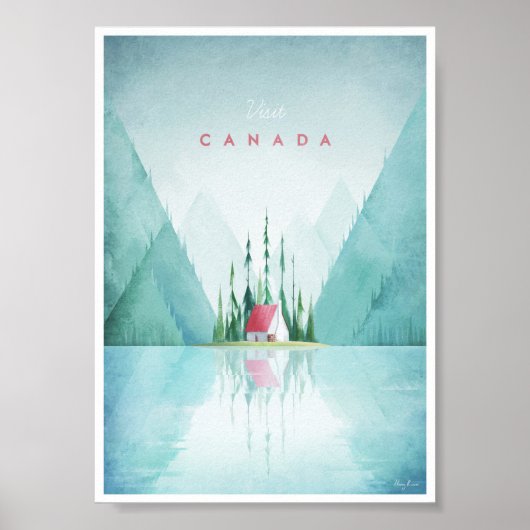 Poster Vintage voyage du Canada (Devant)