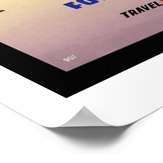 Poster Vintage voyage du Canada (Coin)