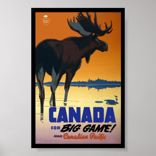 Poster Vintage voyage du Canada (Devant)