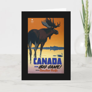 Poster Vintage voyage du Canada sur cartes, cartes