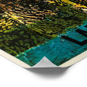 Poster Vintage voyage du Kenya (Coin)