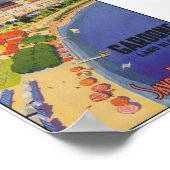 Poster Vintage voyage du lac de Garde Italie (Coin)