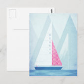 Poster Vintage voyage du lac Léman - Carte postale (Devant / Derrière)