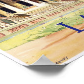 Poster Vintage voyage du Laos (Coin)