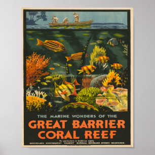 Poster Vintage voyage du Queensland